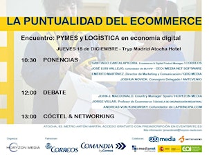 Últimas entradas: Encuentro sobre comercio electrónico, pymes y logística. "La Puntualidad del Ecommerce"