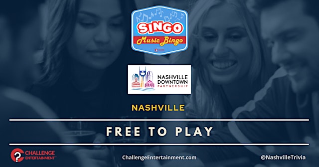 Image principale de Weekly SINGO Music Bingo Nights at Nashville Downtown Partnership