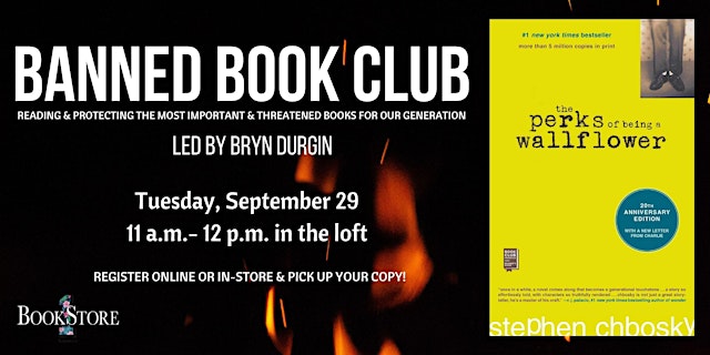 Imagen principal de Banned Book Club: "Perks of Being a Wallflower" by Stephen Chbosky