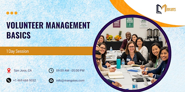 Image principale de Volunteer Management Basics: 1 Day Session in San Jose, CA