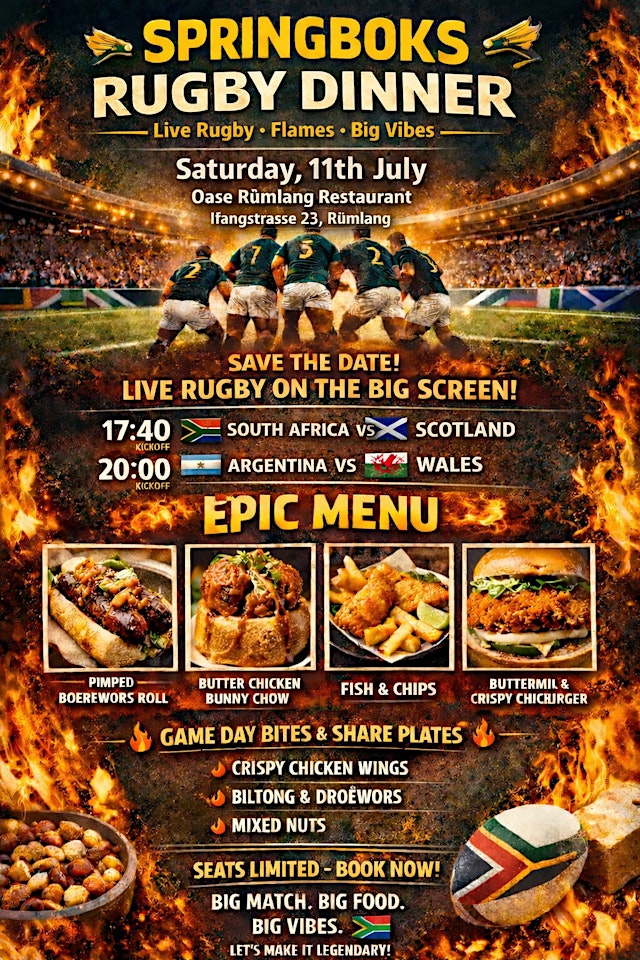 Image principale de Springbok Rugby Dinner