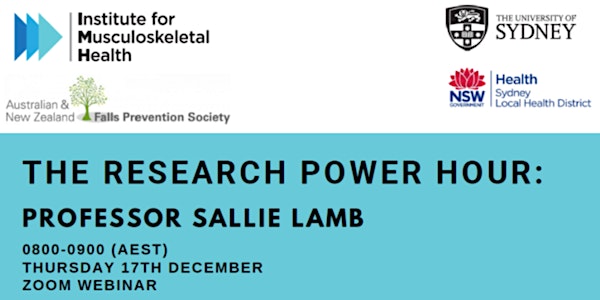 The Research Power Hour: Professor Sallie Lamb