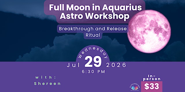 Imagem principal de Full Moon in Aquarius Astro Workshop