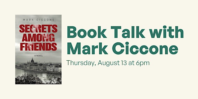 Image principale de Book Talk with Mark Ciccone