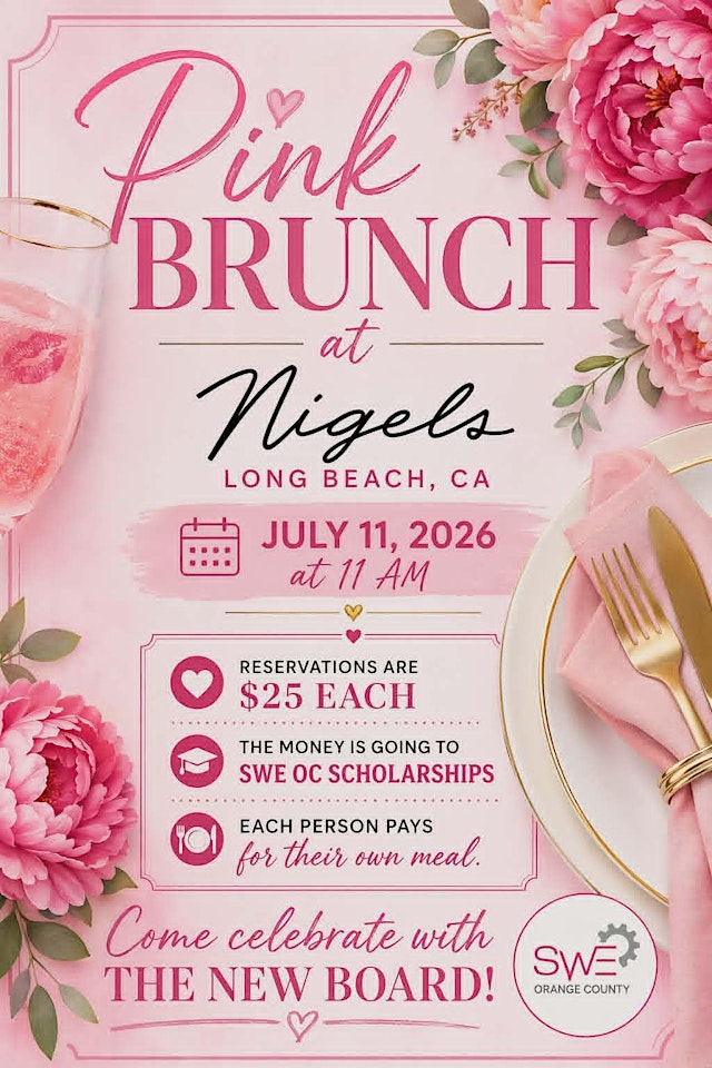 Imagem principal do evento Pretty in Pink: SWE OC Brunch Social
