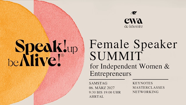 Hauptbild für Speak! Alive! Female Speaker SUMMIT 2027