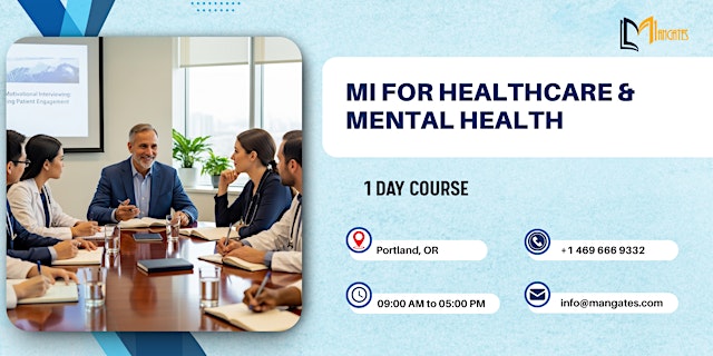 Image principale de MI for Healthcare & Mental Health: 1 Day Course in Portland, OR