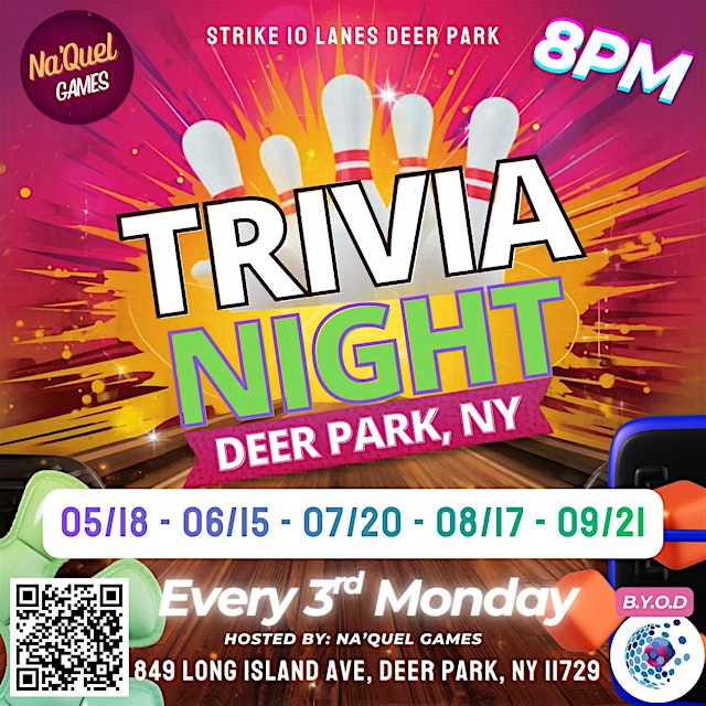 Imagen principal de Strike 10 Lanes Trivia Night