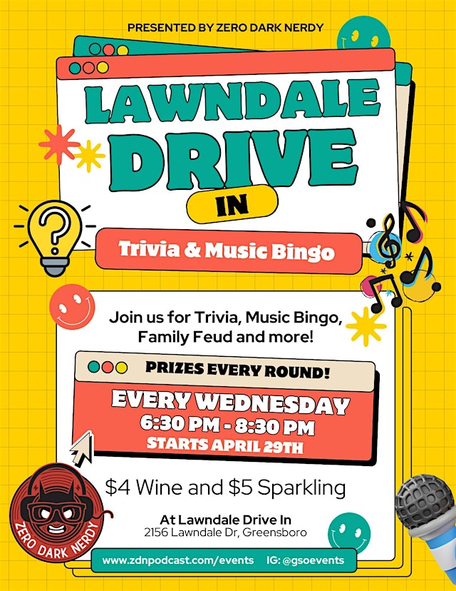 Image principale de Lawndale Drive In Trivia and Game Night
