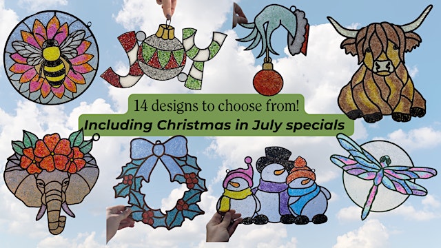 Image principale de Create Your Own Suncatcher: Classic Designs + Christmas in July