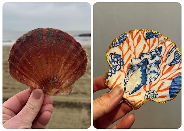 Image principale de Decoupage and Sip with Final Straw Foundation and Sandbar Shell Art