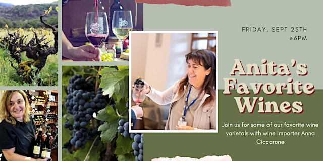 Anita's Favorites Wine Dinner primary image
