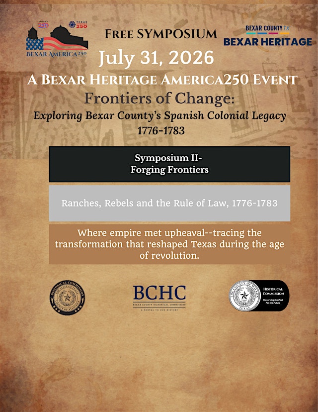 Image principale de Bexar America250 Symposium - Part II - 1776-1783