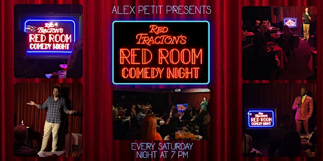 Imagem principal do evento Red Room Comedy @ Red Tracton's STAND-UP COMEDY! Saturday, JULY 11th @ 7 PM
