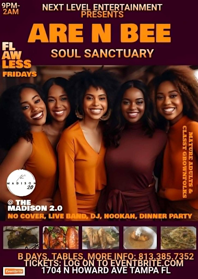 Image principale de are & bee SOUL SANCTUARY: flawless fridays for MATURE ADULTS & GRN FLKS