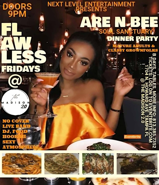 Image principale de ARE N BEE SOUL SANCTUARY: flawless fridays VIP TABLE ONLY RSVP