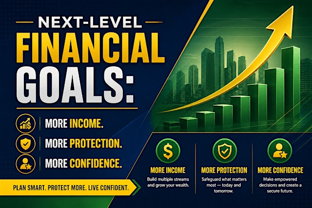 Next-Level Financial Goals: More Income. More Protection. More Confidence. primary image