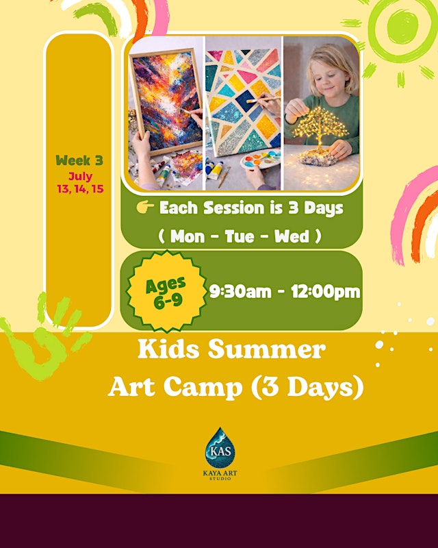 Image principale de Kids Summer Art Camp Ages 6-9 (3 Days) - Devon, PA (Near Philadelphia)