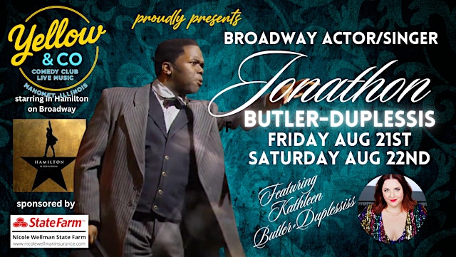 Image principale de Yellow & Co. presents Broadway actor/singer Jonathan Butler-Duplessis