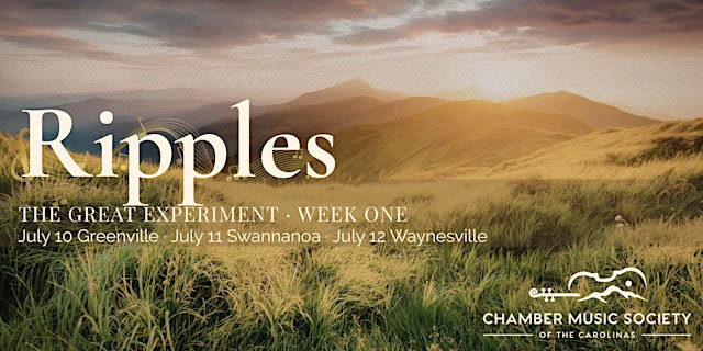 Primaire afbeelding van Concert #1: Ripples, Greenville SC