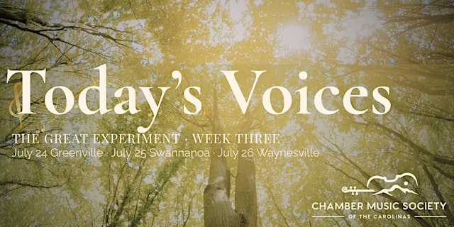 Primaire afbeelding van Concert #3: Today's Voices, Greenville SC