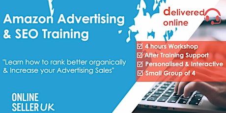[LIVE / ONLINE ] Amazon Advertising (PPC) and SEO Training Course  primärbild