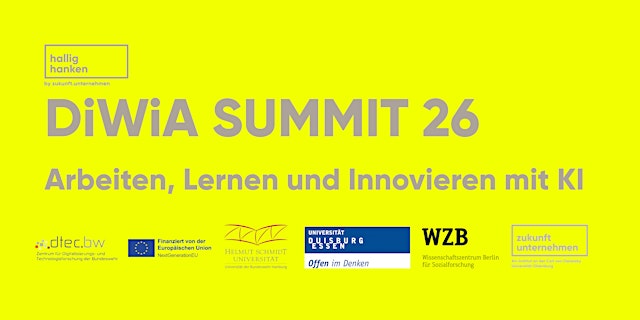 Image principale de DiWiA Summit 26 - Arbeiten, Lernen und Innovieren mit KI