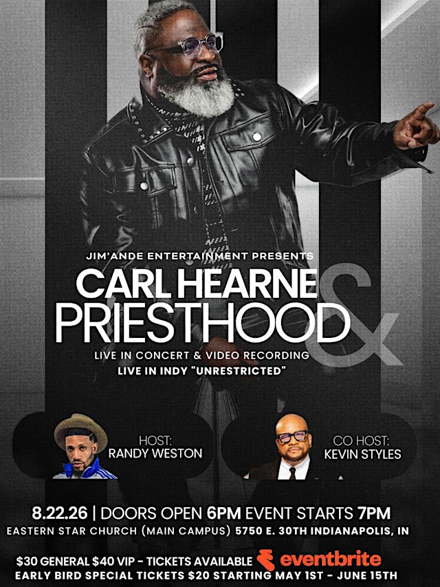 Imagem principal de Carl Hearne & Priesthood Presents "Unrestricted" Live in Concert