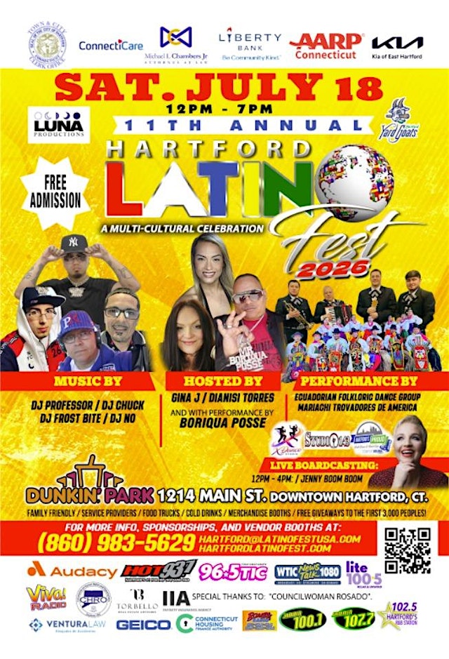 Imagem principal do evento 11th Ann. Hartford Latino Fest 2026!