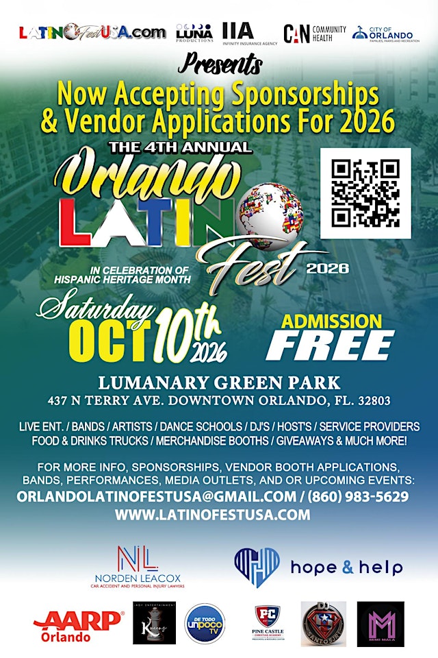 Image principale de 4th Ann Orlando Latino Fest 2026!