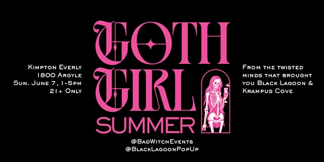 Image principale de Goth Girl Summer Pool Party - Sept. 6 - All 21+ are welcome!