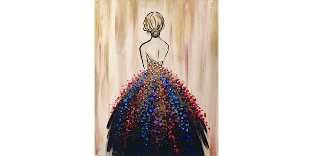Image principale de Dazzling Dress - Paint and Sip in Houston | Classpop!™