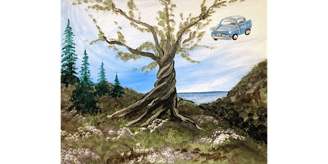 Imagen principal de The Enchanted Car - Paint and Sip in Tyler | Classpop!™