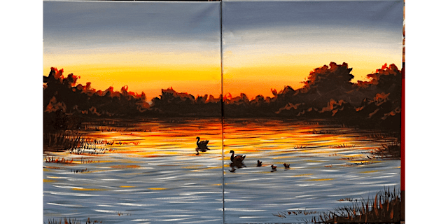 Image principale de Sunset Swim Date Night - Paint and Sip in Tyler | Classpop!™
