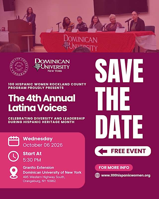 Image principale de 100 HW Rockland County Program presents The 4th Annual Latina Voices
