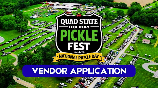 Quad State Holiday Pickle Fest on National Pickle Day Vendor APPLICATION primary image