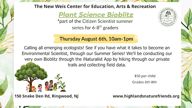 Image principale de Plant Science BioBlitz(6th-8th Graders)