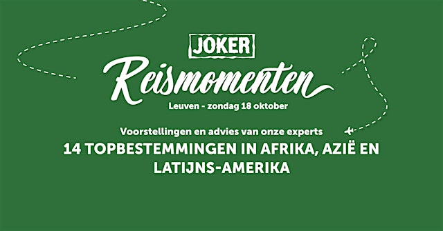 Imagem principal de Joker Reismoment: inspirerende reisvoorstellingen (kies 1 per tijdslot)