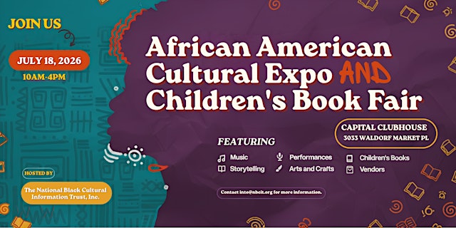 Image principale de 4th Annual African American Cultural Expo & Children's Book Fair