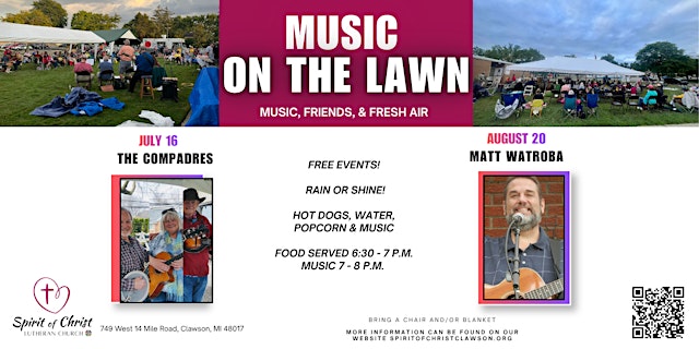 Image principale de Music on the Lawn: Live Performance by The Compadres