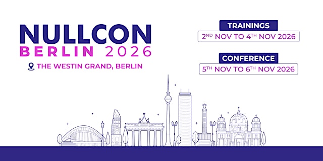 Primaire afbeelding van Nullcon Security Conference and Training - Berlin 2026