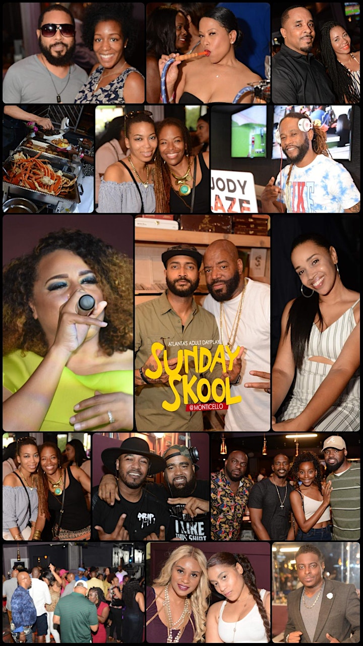 The SUNDAY SKOOL Brunch & Adult Dayplay at MONTICELLO Bistro & Patio! image