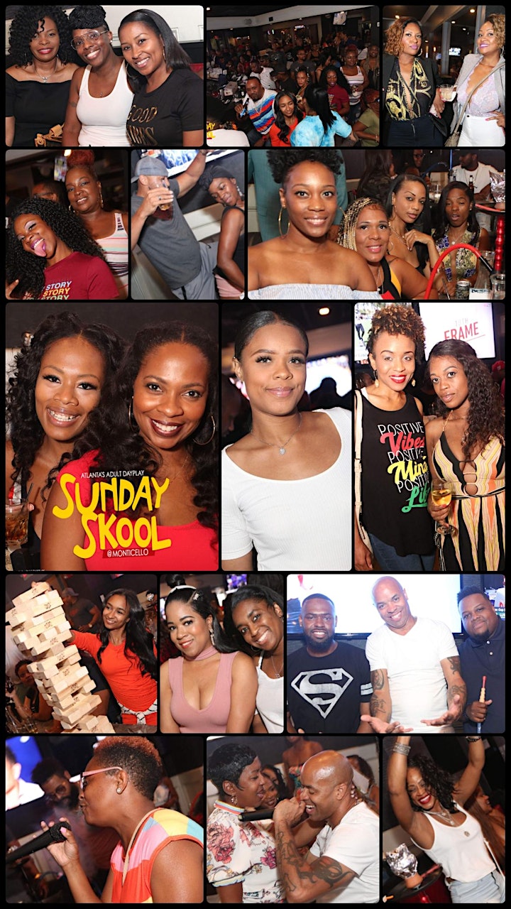 The SUNDAY SKOOL Brunch & Adult Dayplay at MONTICELLO Bistro & Patio! image