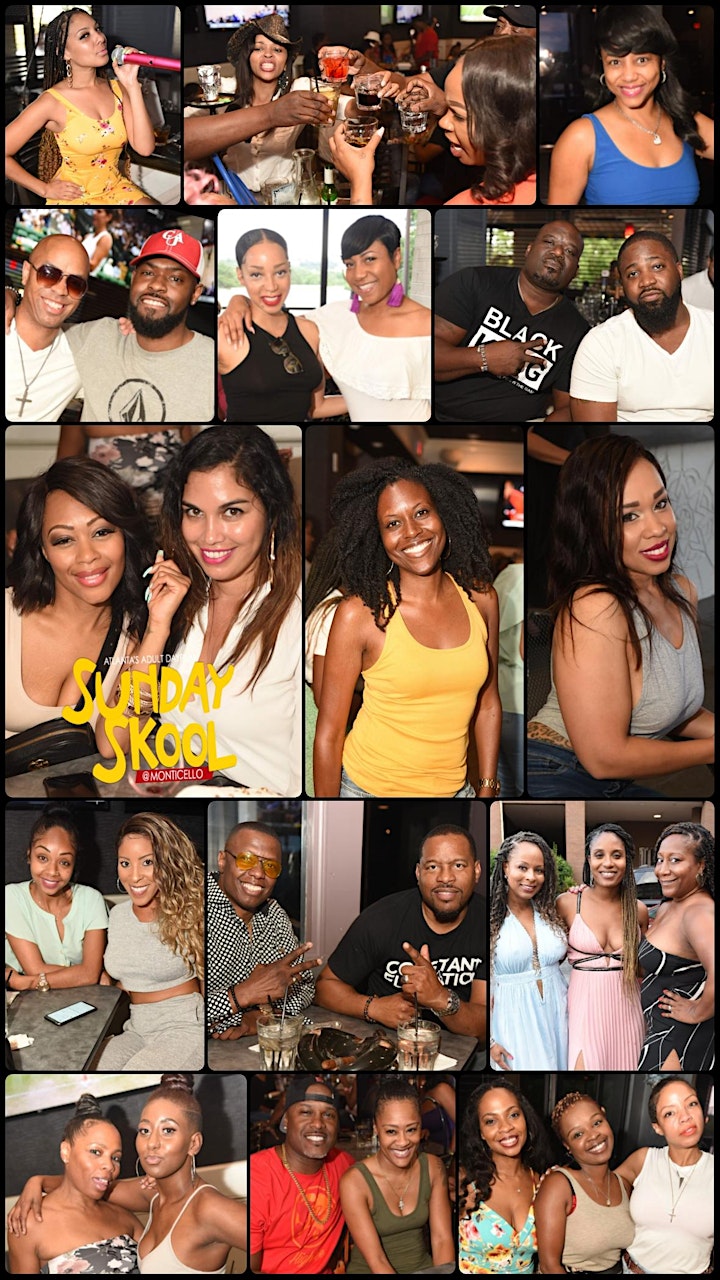 The SUNDAY SKOOL Brunch & Adult Dayplay at MONTICELLO Bistro & Patio! image