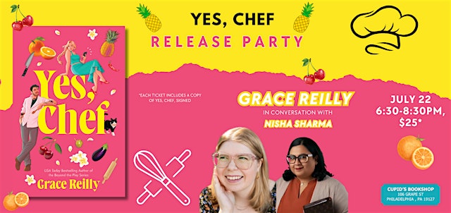 Author Event: Yes, Chef by Grace Reilly at Cupid's Bookshop primary image