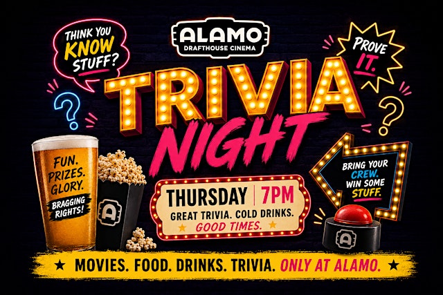 Image principale de General Trivia at Alamo Drafthouse Cinema Woodbridge