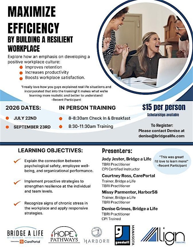 Image principale de July - Maximize Efficiency by Building a Resilient Workplace