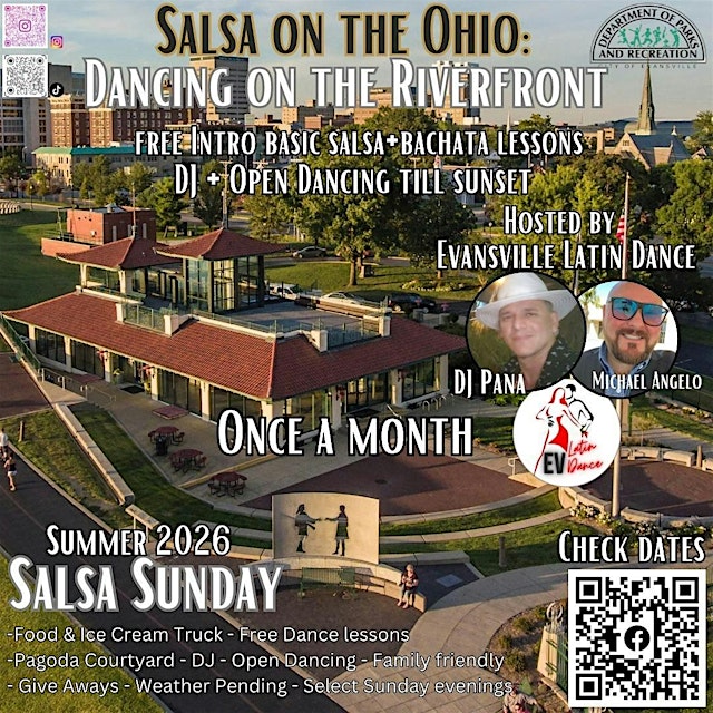 Hauptbild für Dancing on the Riverfront - Salsa on the Ohio - July 2026 --Rescheduled