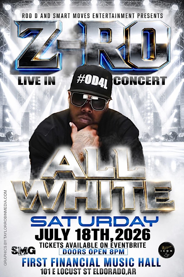 Image principale de Z-Ro Performing Live - (All White) Saturday, July 18, 2026