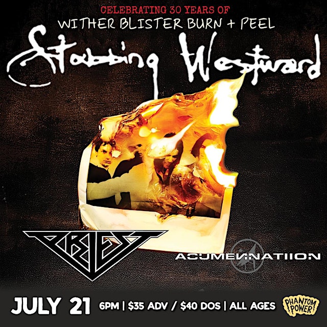Image principale de Stabbing Westward: 30 Years of Wither Blister Burn + Peel
